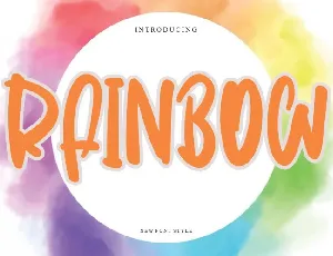 Rainbow Script font