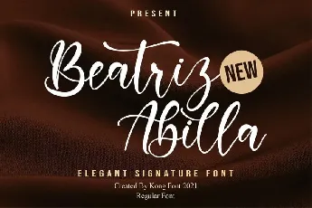 Beatriz Abilla font