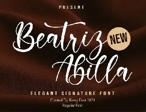 Beatriz Abilla font