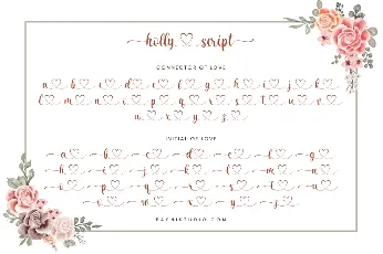 holly script font