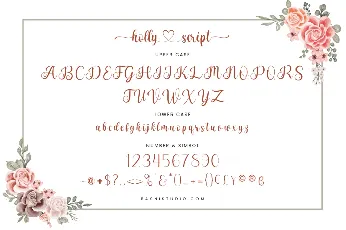 holly script font