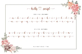 holly script font