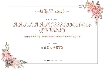 holly script font