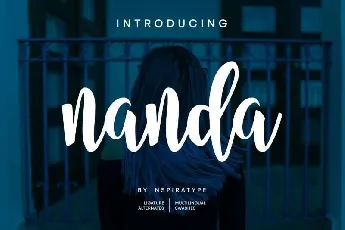 Nanda Bold Script font