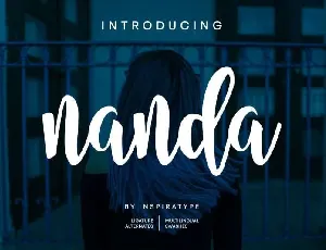 Nanda Bold Script font