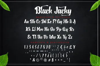 Black Jacky font