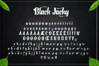 Black Jacky font