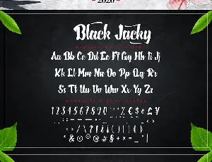 Black Jacky font