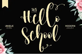 Hello School font