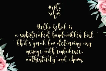 Hello School font