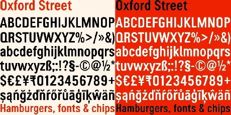 Oxford Street font