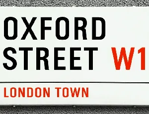 Oxford Street font
