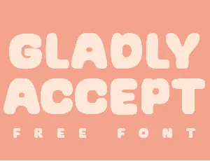 Gladly Accept font