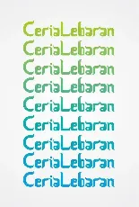 Ceria Lebaran font