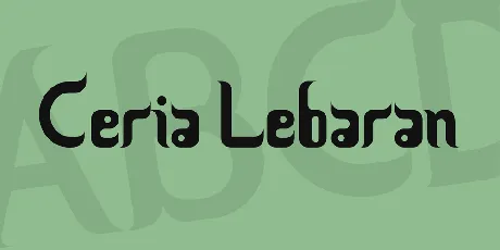 Ceria Lebaran font