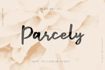 Parcely Script font