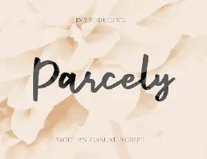 Parcely Script font