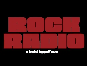 Rock Radio font