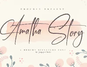 Amatha Story font