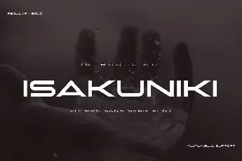 ISAKUNIKI font