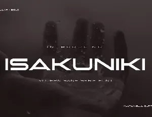 ISAKUNIKI font