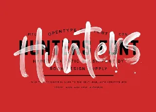 Hunters font