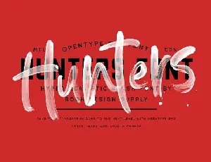 Hunters font