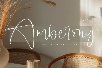 Amberony DEMO VERSION font