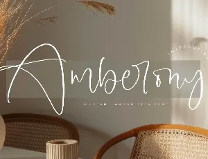 Amberony DEMO VERSION font