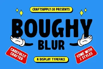 Boughy Blur font