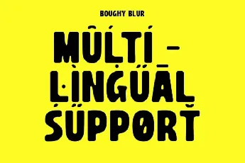 Boughy Blur font