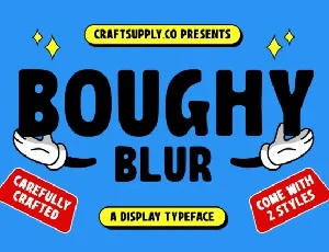 Boughy Blur font