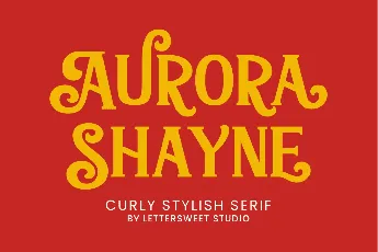 Aurora Shayne Demo font