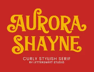 Aurora Shayne Demo font