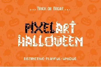 PIXELART HALLOWEEN font