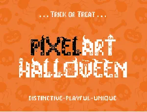 PIXELART HALLOWEEN font