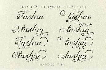 Tashia font