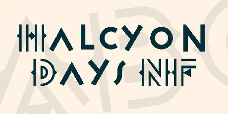 Halcyon Days NF font