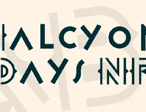 Halcyon Days NF font