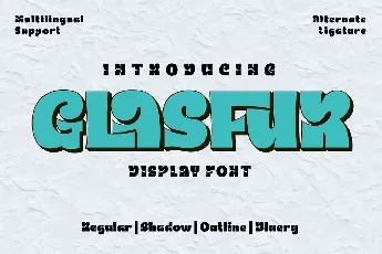 GLASFUR Trial font