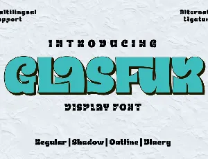 GLASFUR Trial font