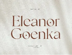 Eleanor Goenka font