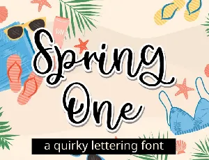 Spring One font