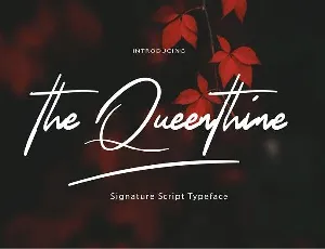 The Queenthine font