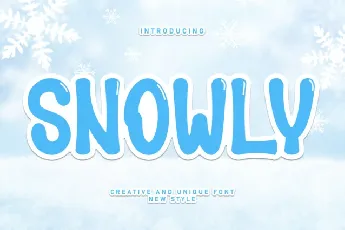 Snowly Display font