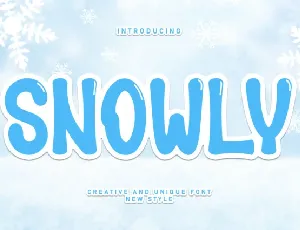 Snowly Display font