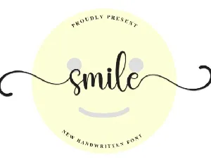 Smile Script font