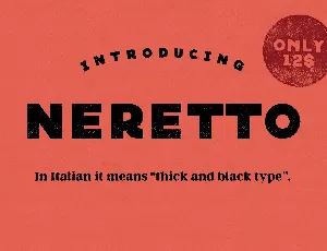 Neretto font