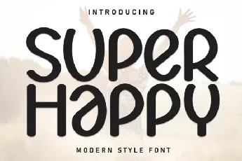 Super Happy Display font