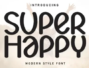 Super Happy Display font